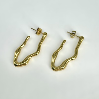 Pendientes Ondas Gold