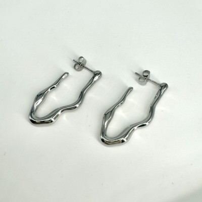 Pendientes Ondas Silver