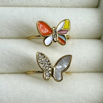 Anillo Mariposa de colores