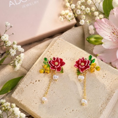 Pendientes Rosa Silvestre