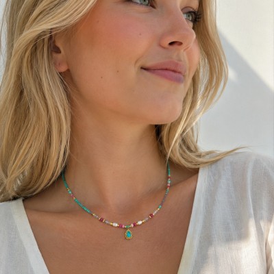 Collar Aura Turquesa
