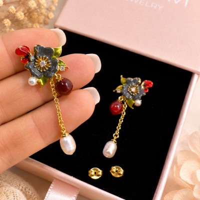 Pendientes Flor de Ebano
