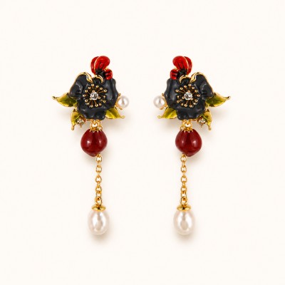 Pendientes Flor de Ebano