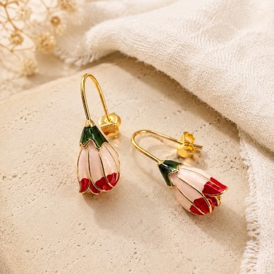 Pendientes Rosa Rterna