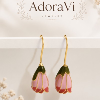 Pendientes Rosa Rterna