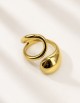Anillo ajustable dorado de acero inoxidable con diseño moderno y acabado brillante