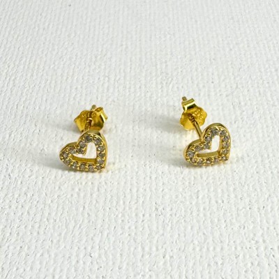 Pendientes Corazón Gold