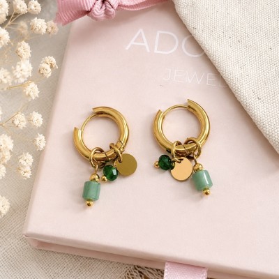 Pendientes Aura Verde
