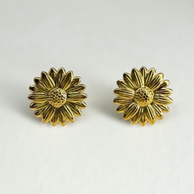 Pendientes Flor Gold