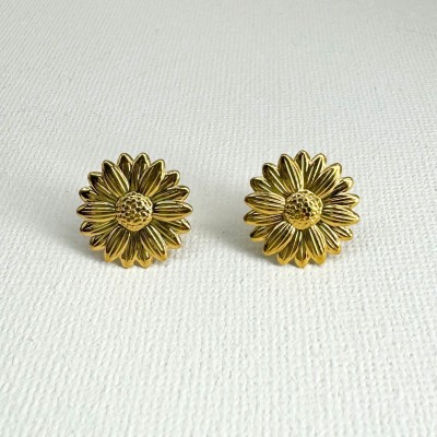 Pendientes Flor Gold