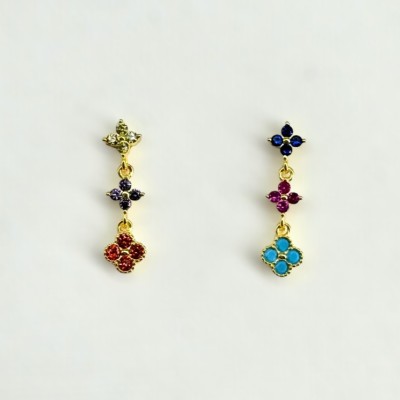 Pendientes Flori de colores