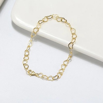 Pulsera Corazones Gold