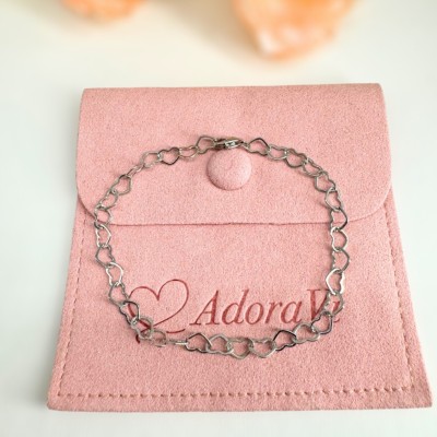 Pulsera Corazones Silver