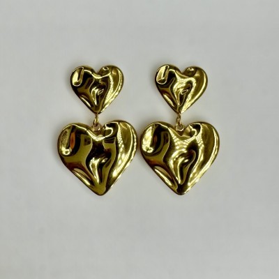 Pendientes Corazones Gold