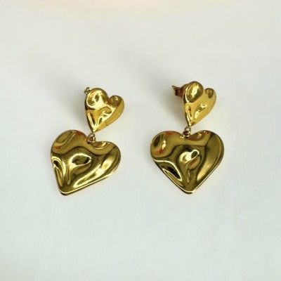 Pendientes Corazones Gold