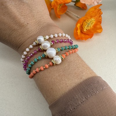 Pulsera Lily cream