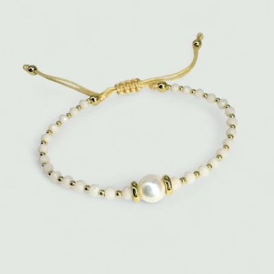 Pulsera Lily cream