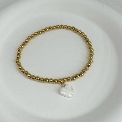 Pulsera Corazón de nácar