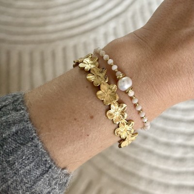 Pulsera Lily cream