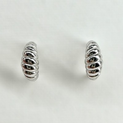 Pendientes Croissant Silver