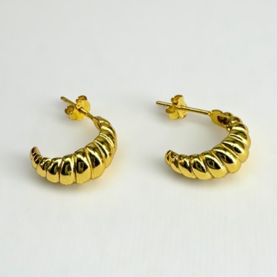 Pendientes Croissant Gold