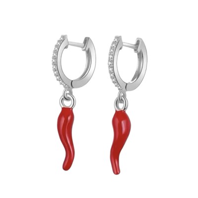 Pendientes Chili Silver