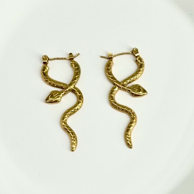 Pendientes Serpiente Gold